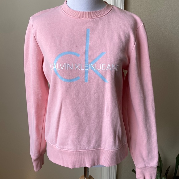 FINALE SALE Pink Calvin Klein pullover sweater - Picture 1 of 7